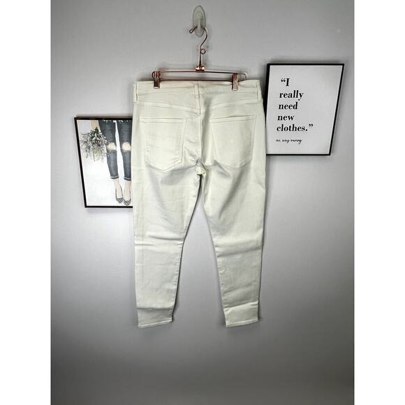 NWOT AGOLDE Sophie White 5 Pocket Cropped Skinny Jeans SZ 32 - Picture 8 of 10